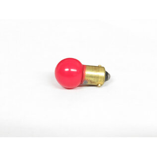Henning's Parts 57FR Frosted Red Bayonet Bulb 12v