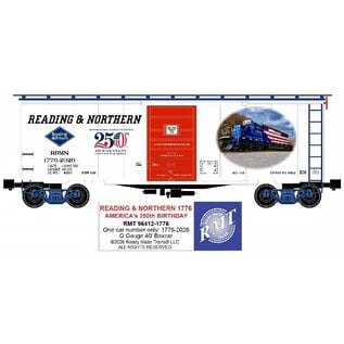 RMT 96412-1776 Reading & Northern 40' PS-1 Boxcar