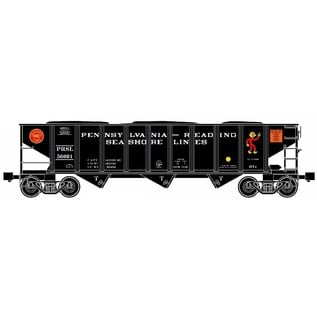 RMT 66236 PRR-RDG Seashore 70 Ton 3-Bay Hopper Car