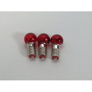 Henning's Parts 1402CR Clear Red Screw-in mini bulb 14v