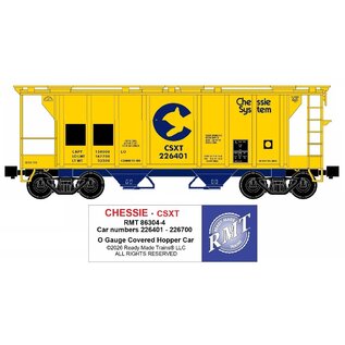 RMT 86304-4 CSXT Chessie System 2-Bay 34ft PS-2 Covered Hopper