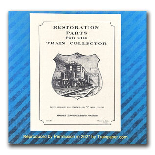 Trainpaper MEW Parts Reference DVD, Standard & O Gauge