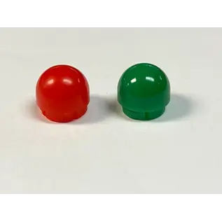 Henning's Parts R-68/R-69 Red/Green R/V/Z Transformer Lens Caps(2pcs)  -extended length