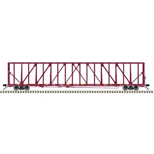 Atlas 3001787 73' Center Divided Flat Car, Arkansas Oklahoma, 3RL