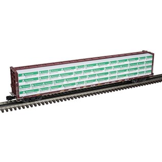 Atlas 3001787 73' Center Divided Flat Car, Arkansas Oklahoma, 3RL