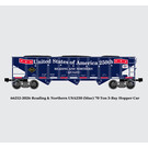 RMT 66212-2026 Reading & Northern USA250 (blue) 70 Ton 3-Bay Hopper Car (pre-order)