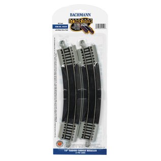 Bachmann 44529 18"R Curve Rerailer 2Pk, HO NS EZ Track