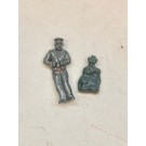 3428-12/17 Gray Mail Man & Mail Bag