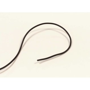 Henning's Parts 1 Conductor 24 Gauge Soft Black Wire, 1 foot length