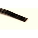 Henning's Parts 3 Conductor Black Flat Wire, 1 foot length