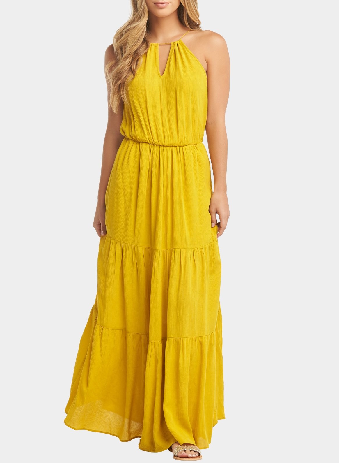 Johana Yellow Curry Maxi Dress Blue Lotus Boutique