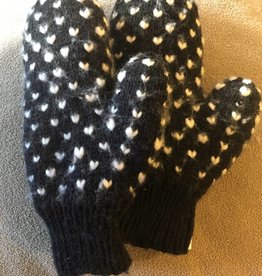 Handknit Thrummed Wool Mittens