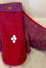 Flannel Lined Alpaca Sweater Mittens