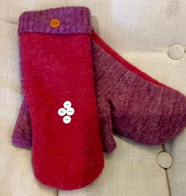 Flannel Lined Alpaca Sweater Mittens