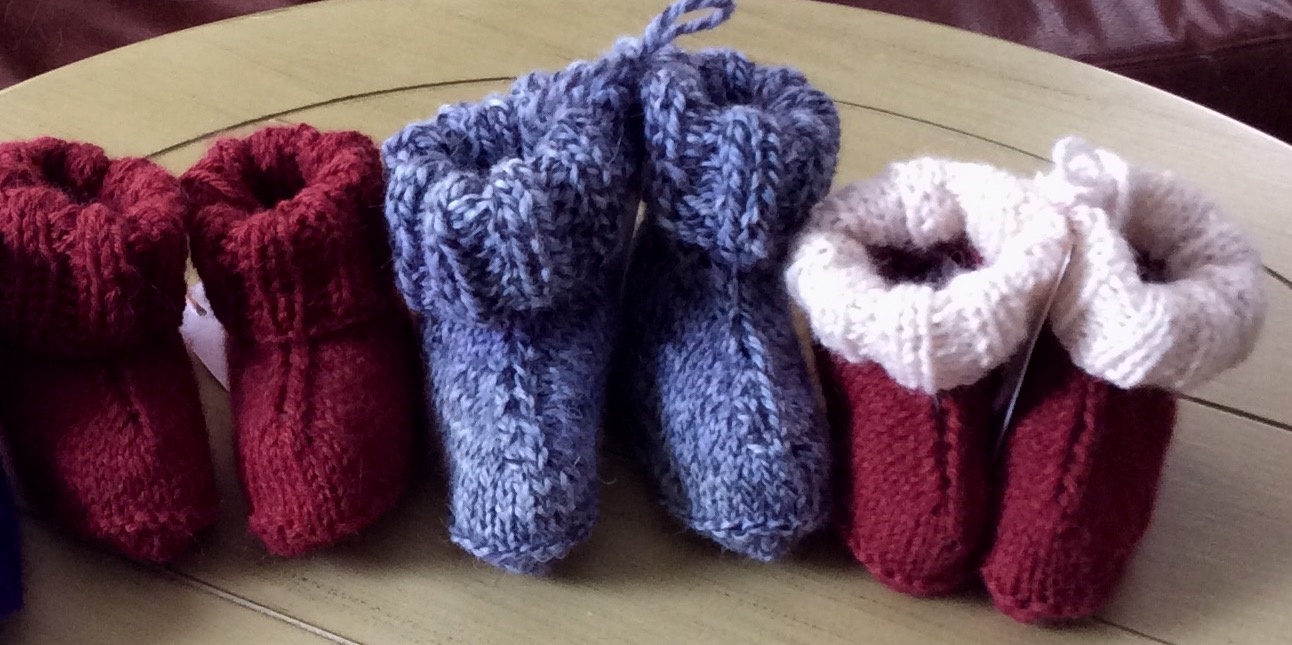Baby Booties Hand Made