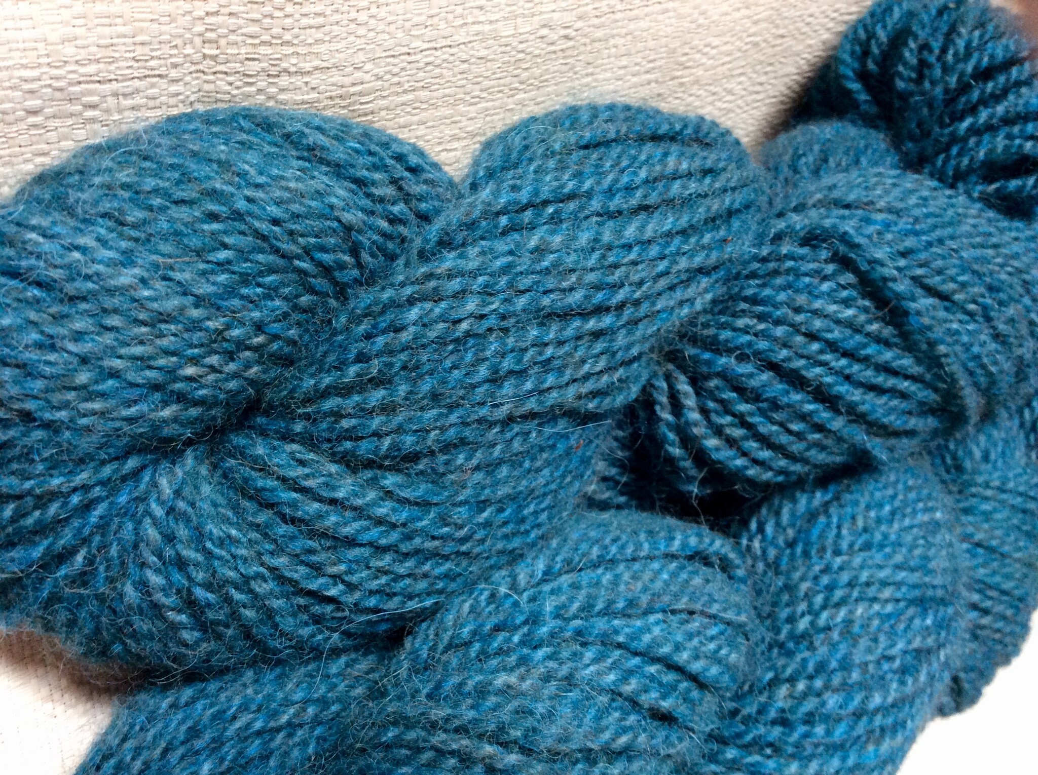 Hand Dyed Blue Spruce DK 185 Yds 3.5 Oz 2 Ply  80% Alpaca 20% Nylon
