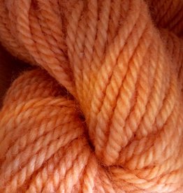 Hand Dyed Peach Bulky 3.5 Oz 110 Yds 3 Ply 70% ALapca 30% Merino