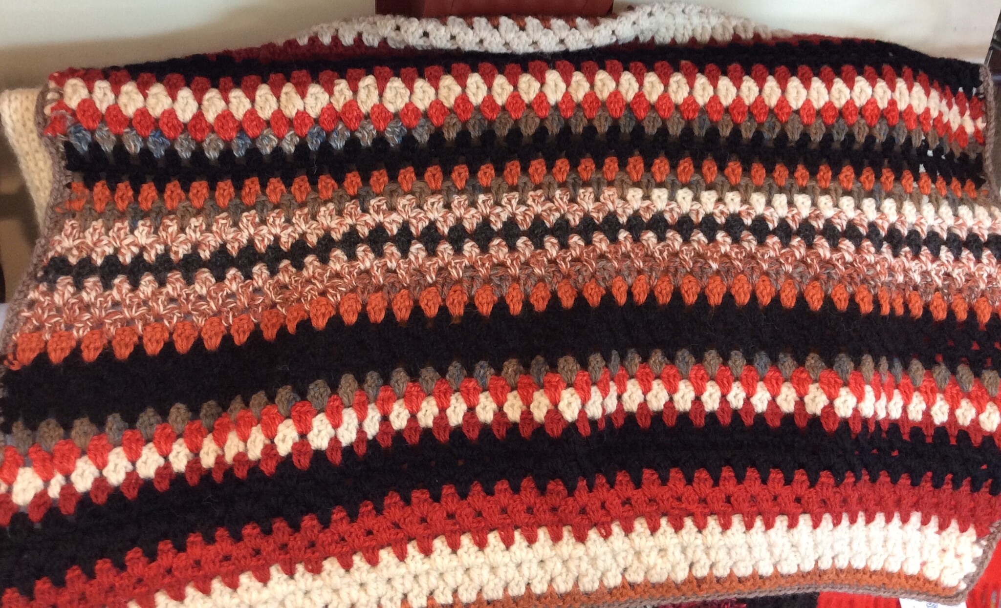 Hand Crochetted Car Seat Blanket