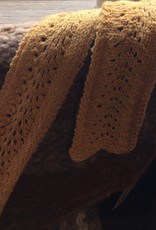 Handknit Wheat Design Scarf