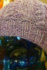 Hand Knit Hidden Cable Design Hat