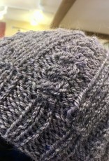 Hand Knit Hidden Cable Design Hat