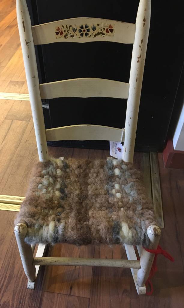 Childs Rocking Chair w/Alpaca woven seat