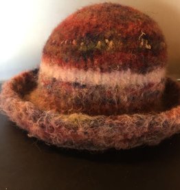 Hand Knit & Felted Youth Hat