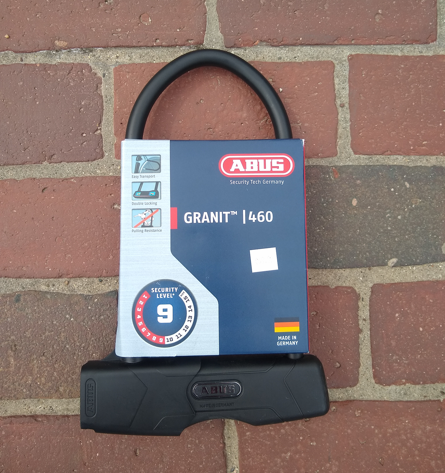 Lock - ABUS Granit 460 U-Lock, 9x12mm - Urban AdvenTours