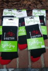 Sock Guy Socks - DeFeet I Bike Boston (Wool)