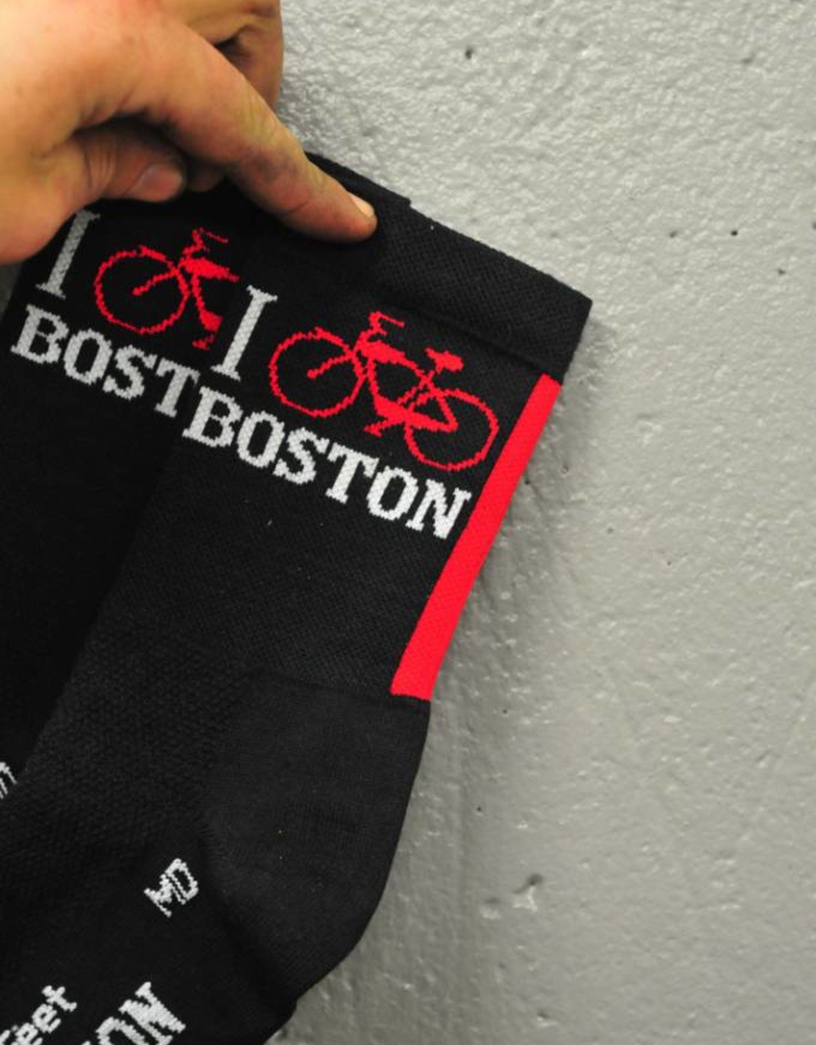Sock Guy Socks - DeFeet I Bike Boston (Wool)