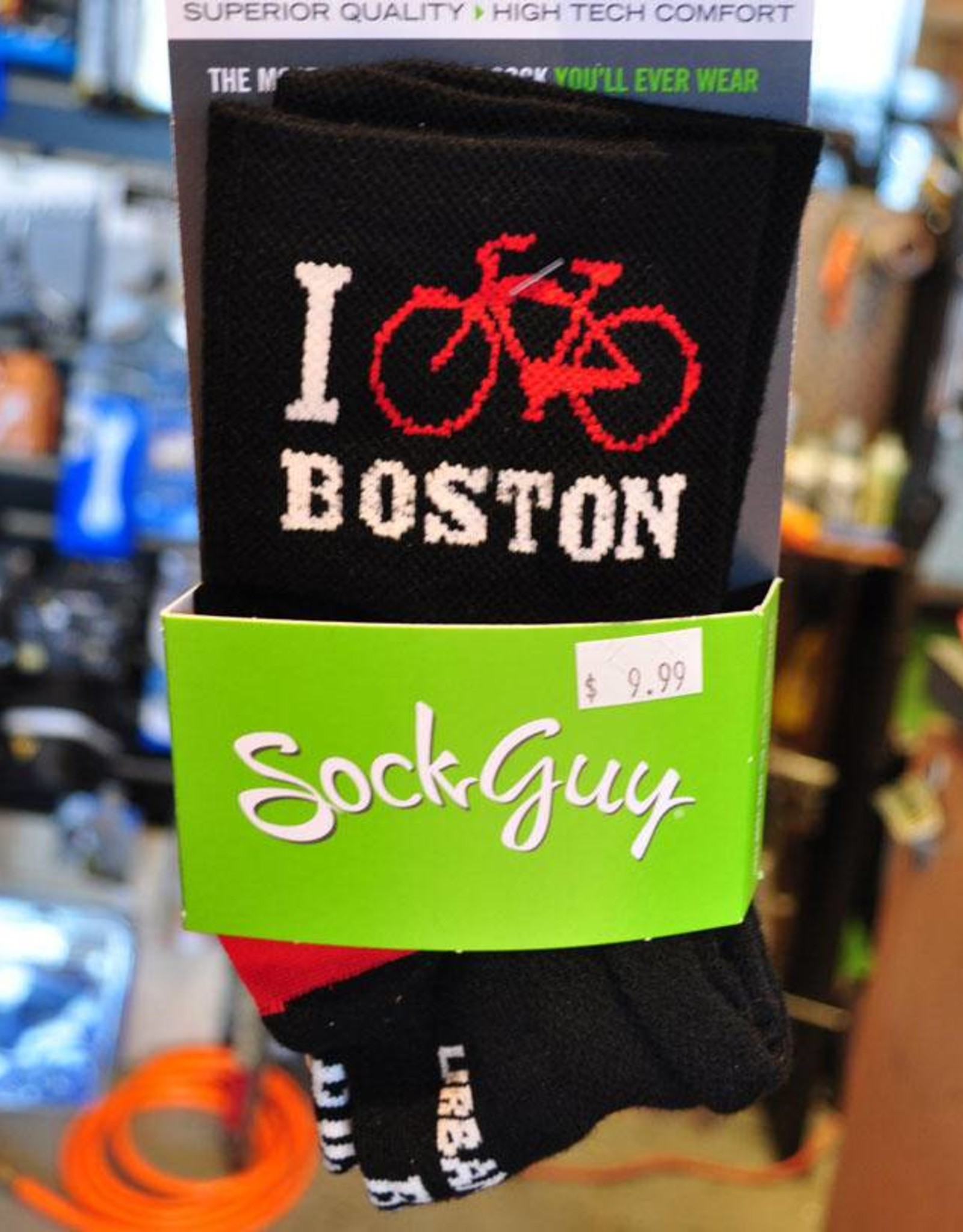 Sock Guy Socks - Sock Guy I Bike Boston (Acrylic)