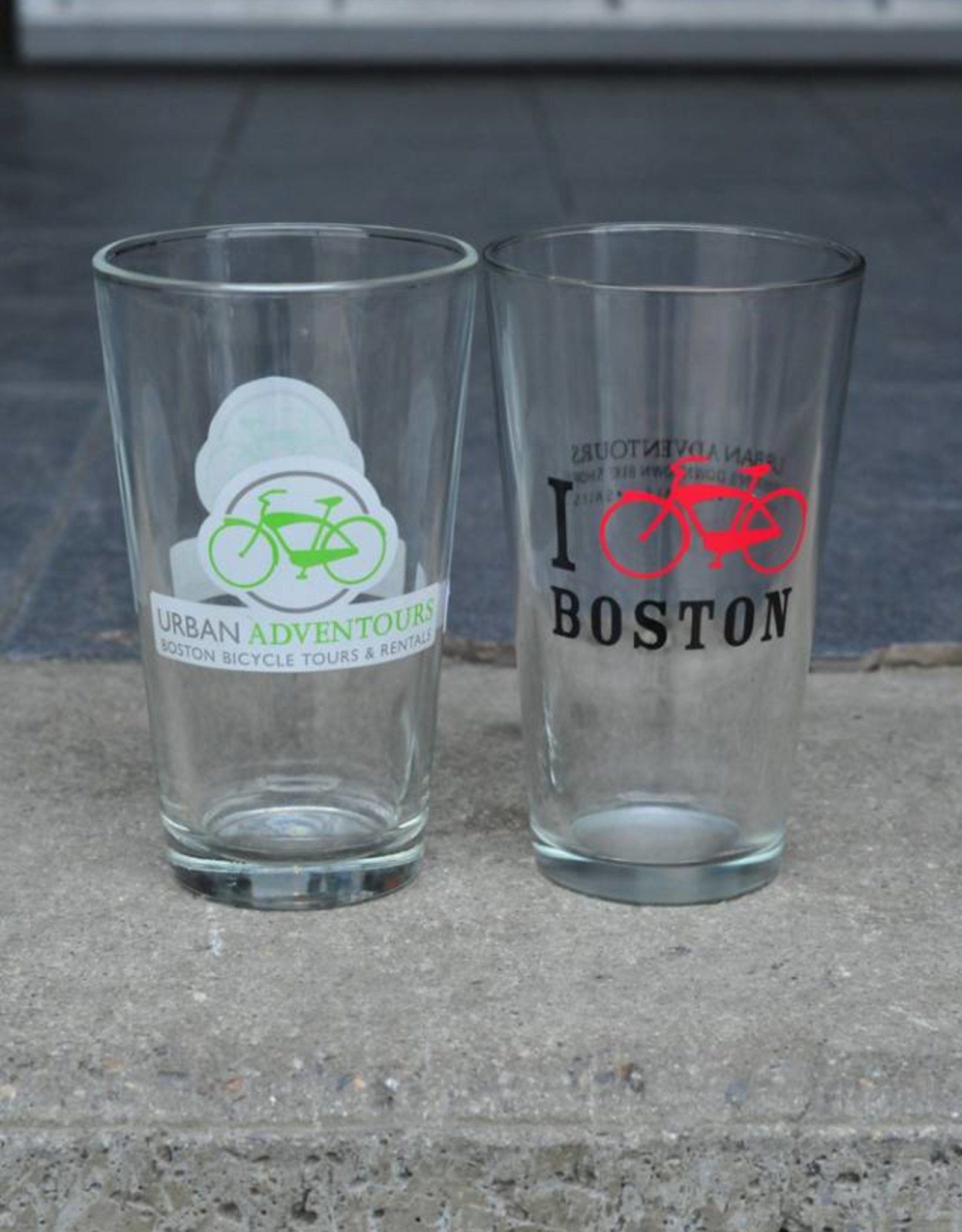 Pint Glass - I Bike Boston and UA 16oz Pint