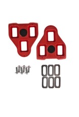 Cleats - Exustar Look Delta Style Red, 9 Degree Float (For Peloton)