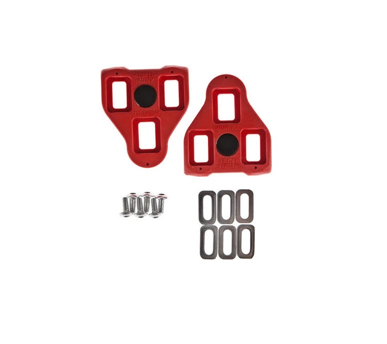 Cleats Exustar Look Delta Style Red 9 Degree Float For Spin Class Urban AdvenTours
