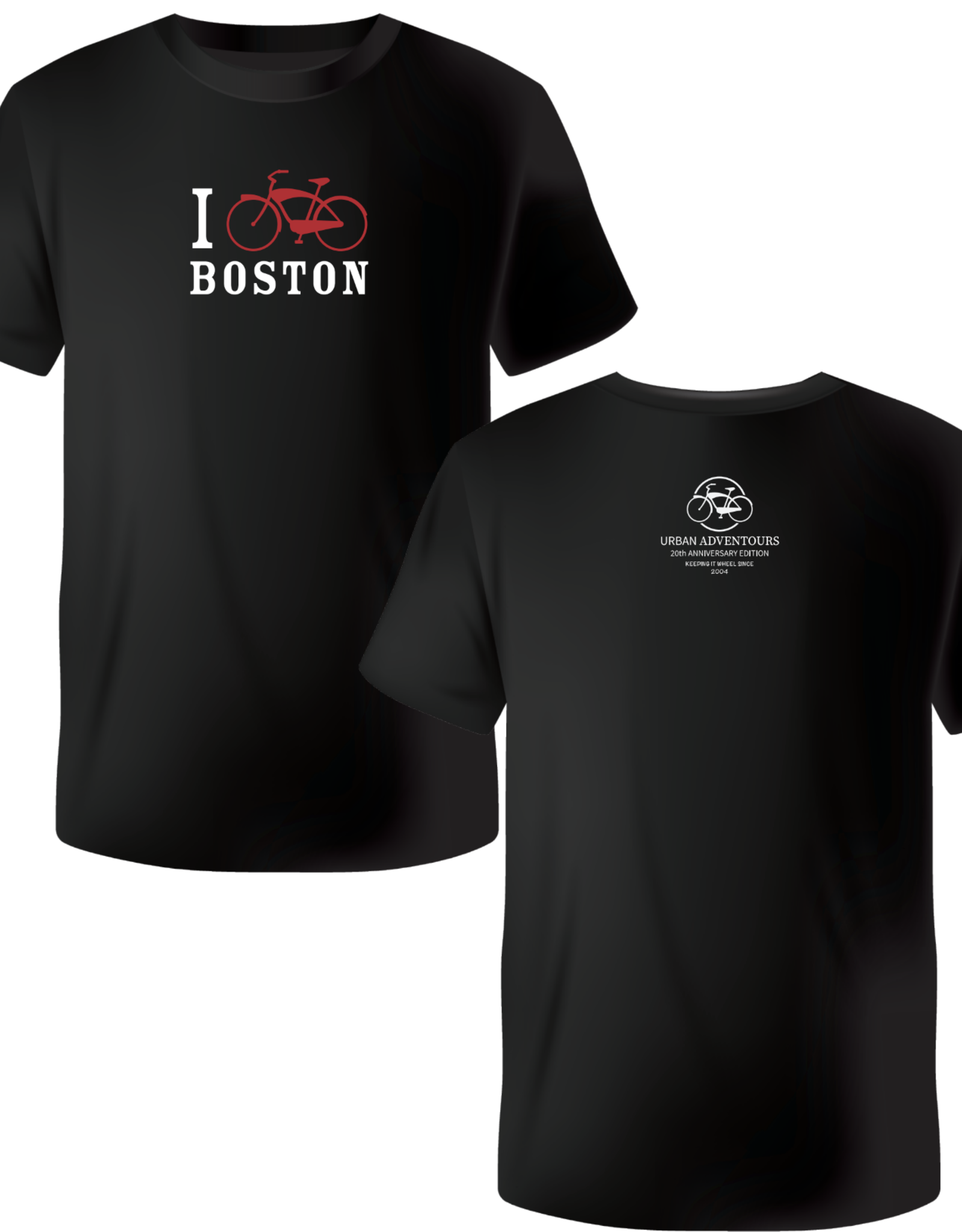 T-shirt - I Bike Boston - Mens