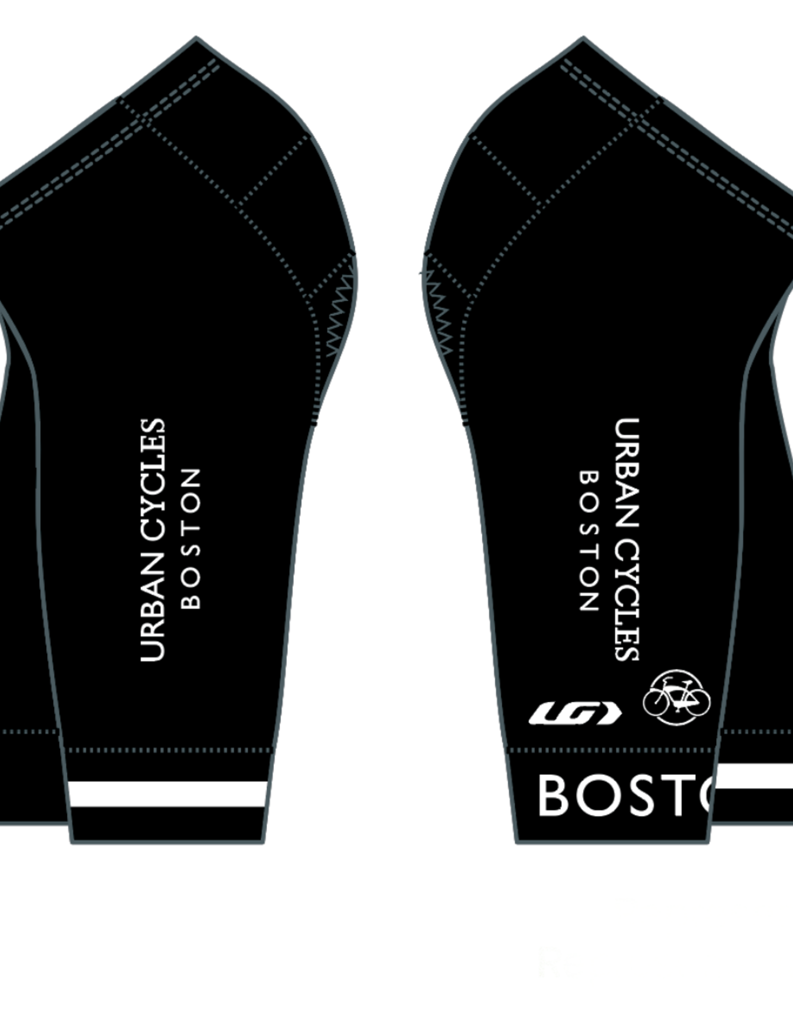 Custom I Bike Boston Motion Gel Cycling Short (Black)