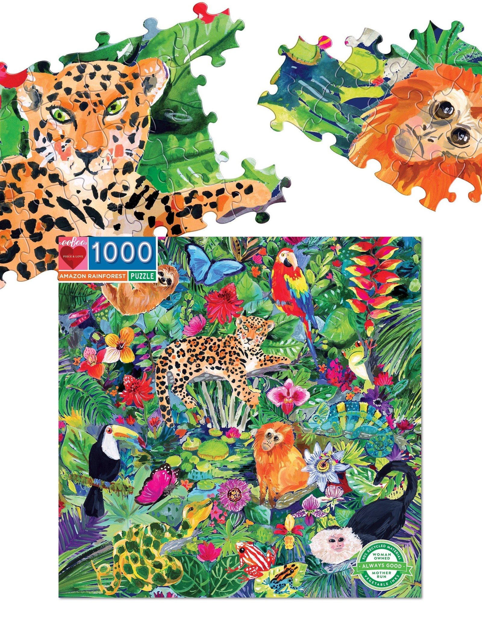 Amazon Rainforest 1000 Pc Sq Puzzle