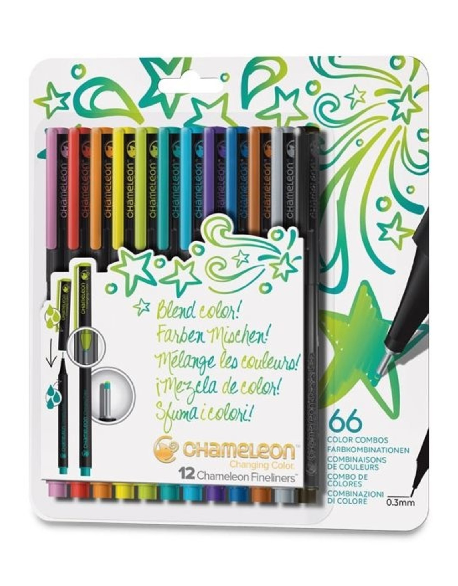 Chameleon Fineliners™ 12 pack - Bright Colors