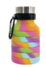 Tie Dye Silicone Collapsible Water Bottle