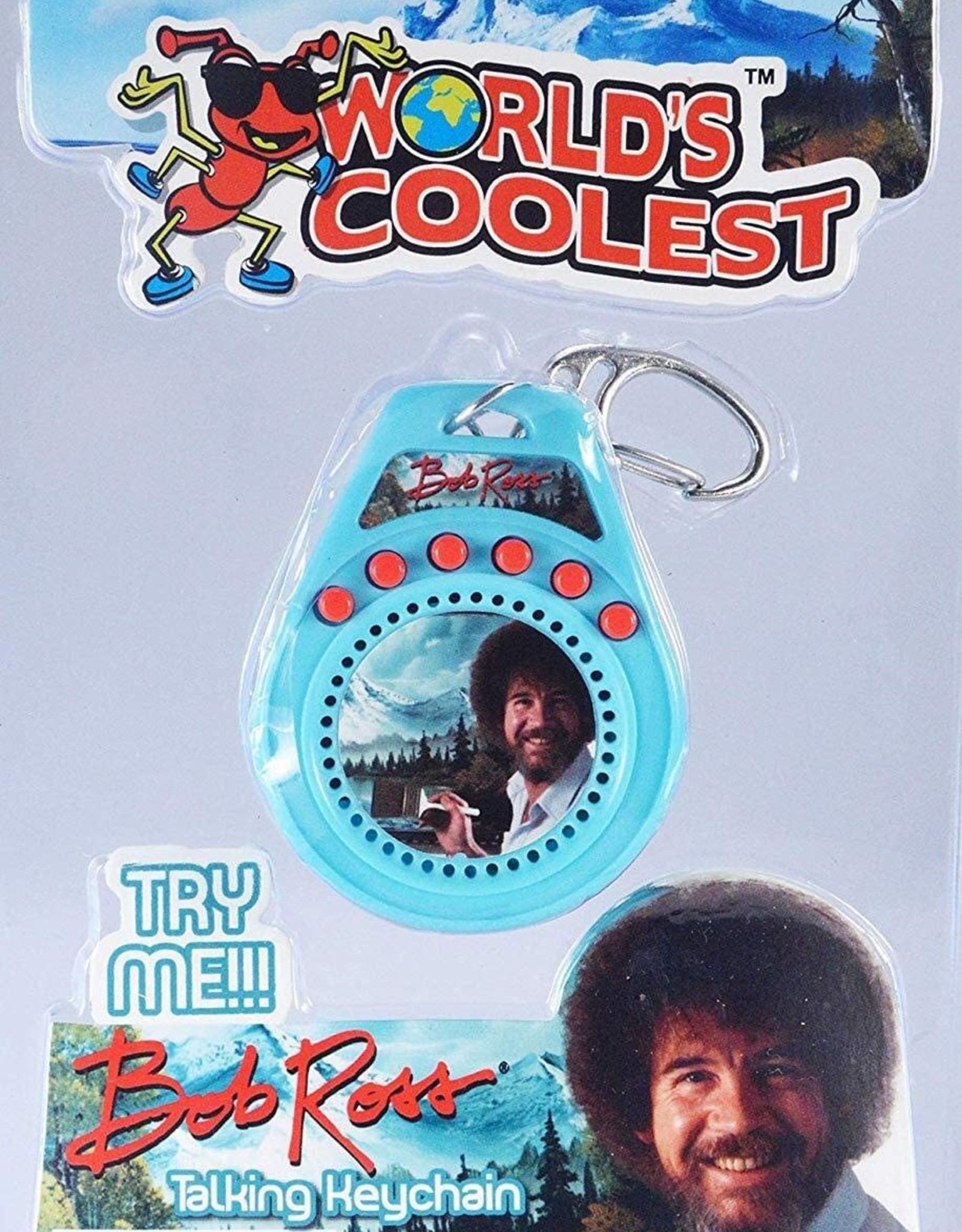 World's Coolest Bob Ross Talking Keychain