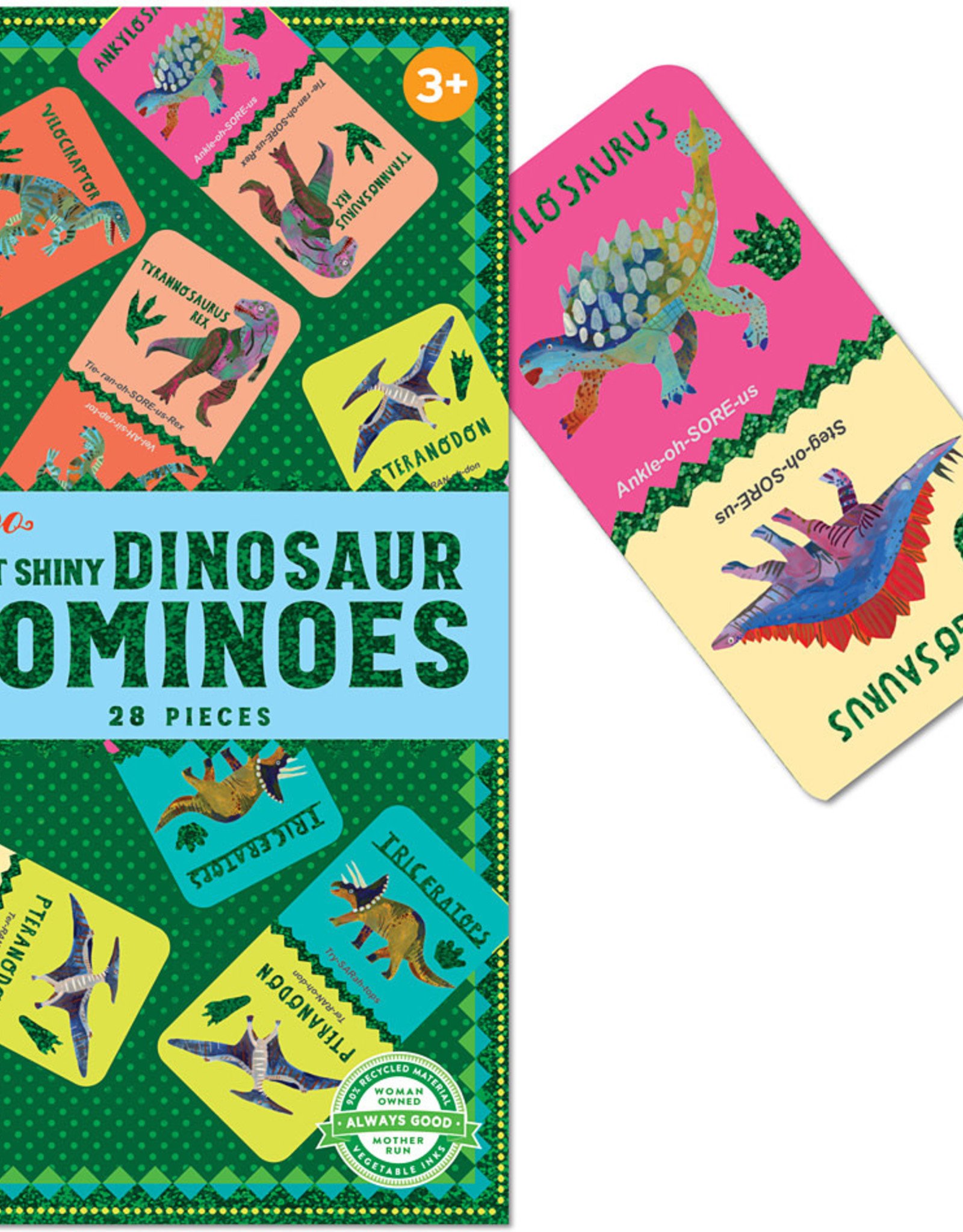 Shiny Dinosaur Dominoes