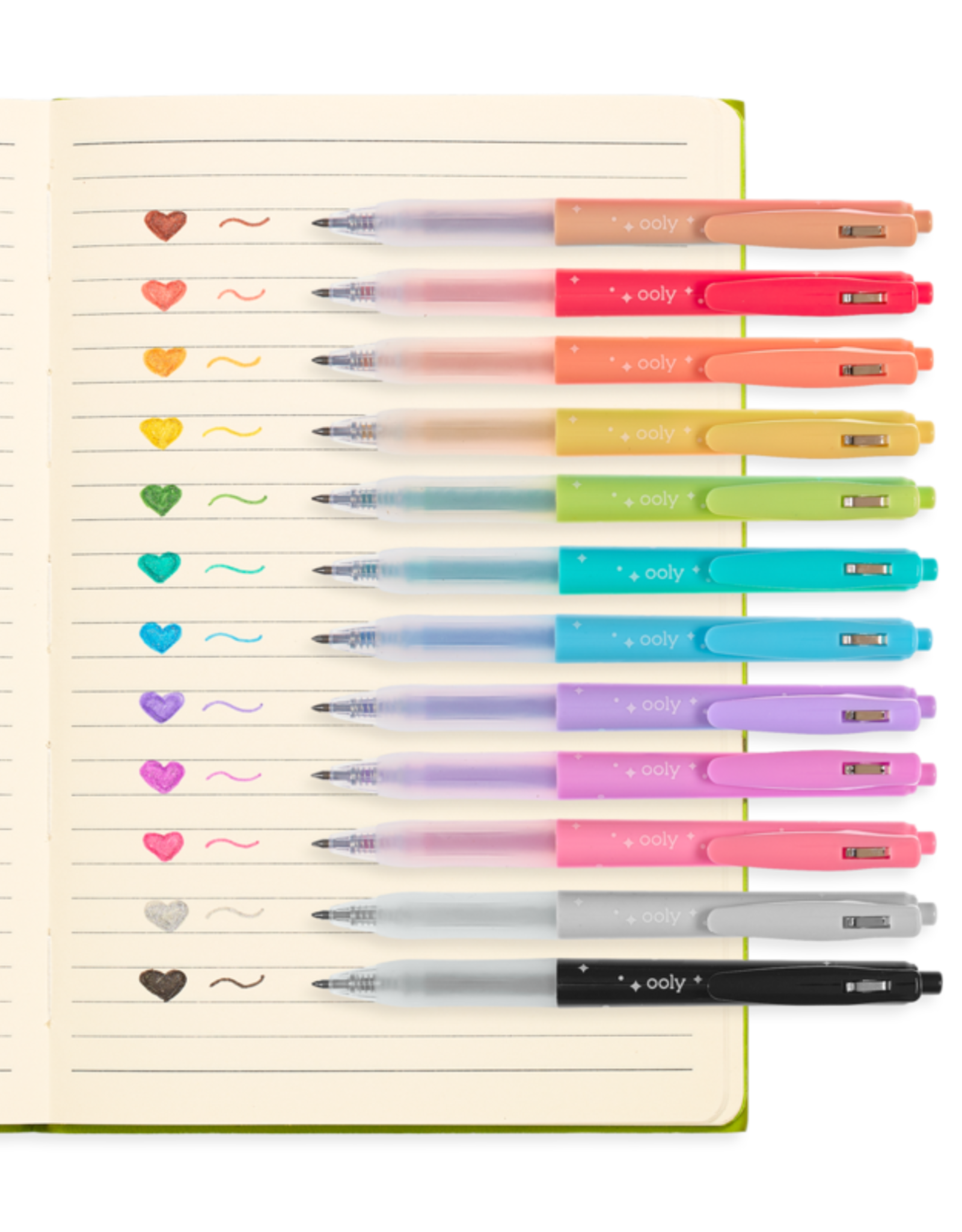 Oh My Glitter! Retractable Glitter Gel Pens - Set of 12