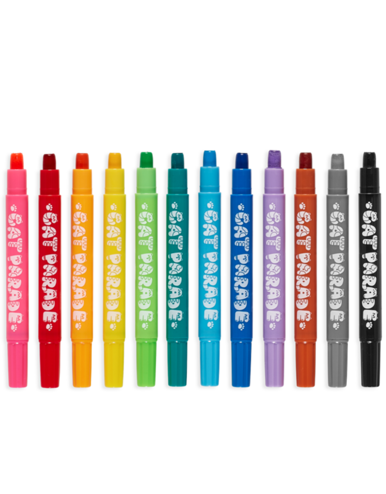 Cat Parade Twist-Up Watercolor Gel Crayons - Set of 12