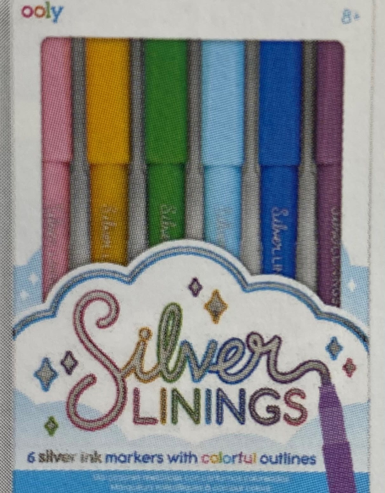 Ooly - Silver Linings Outline Markers - Set of 6