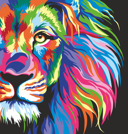 Artwille™ Paint By Number Neon Lion