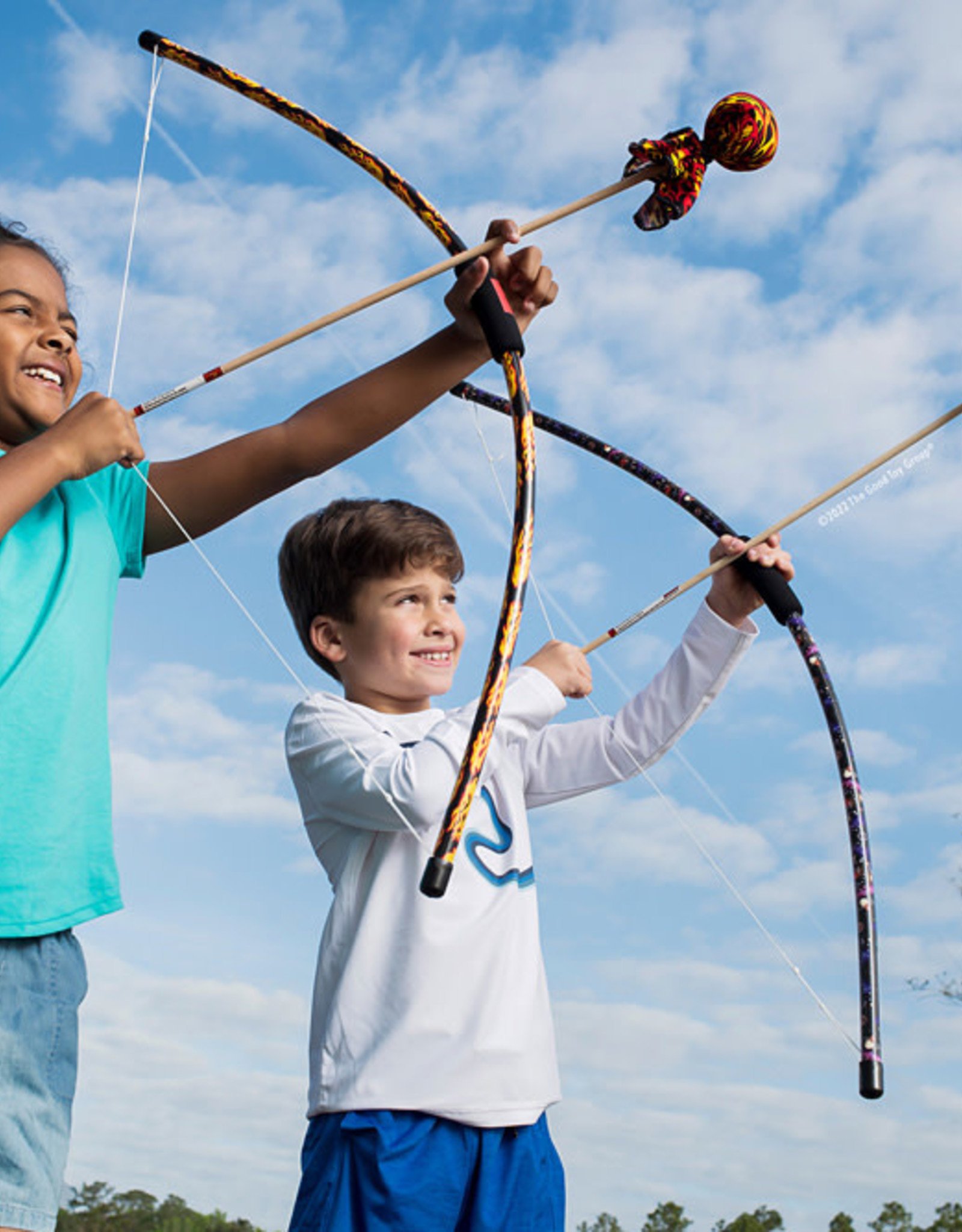 Flame Bow and Arrow Set, Two Arrows & Target