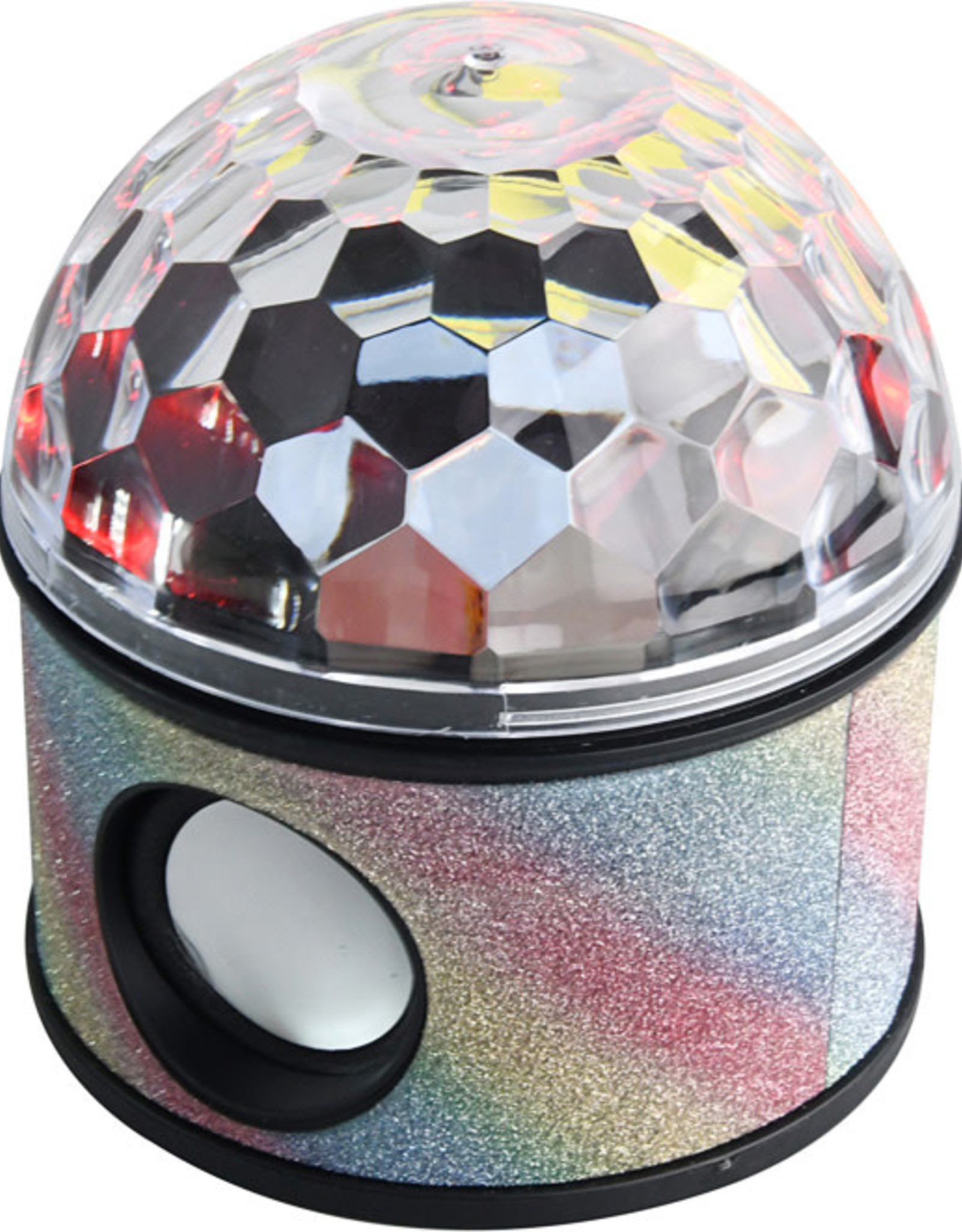 Fun Light Stereo Speaker Rainbow Glitter