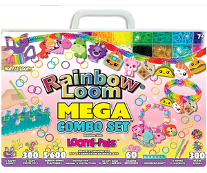 Rainbow Loom Mega Combo Set - Creative Play Kit with 7,000 Rubber Bands,  C-Clips, Carrying Case, and Gift Bags in the Kids Play Toys department at