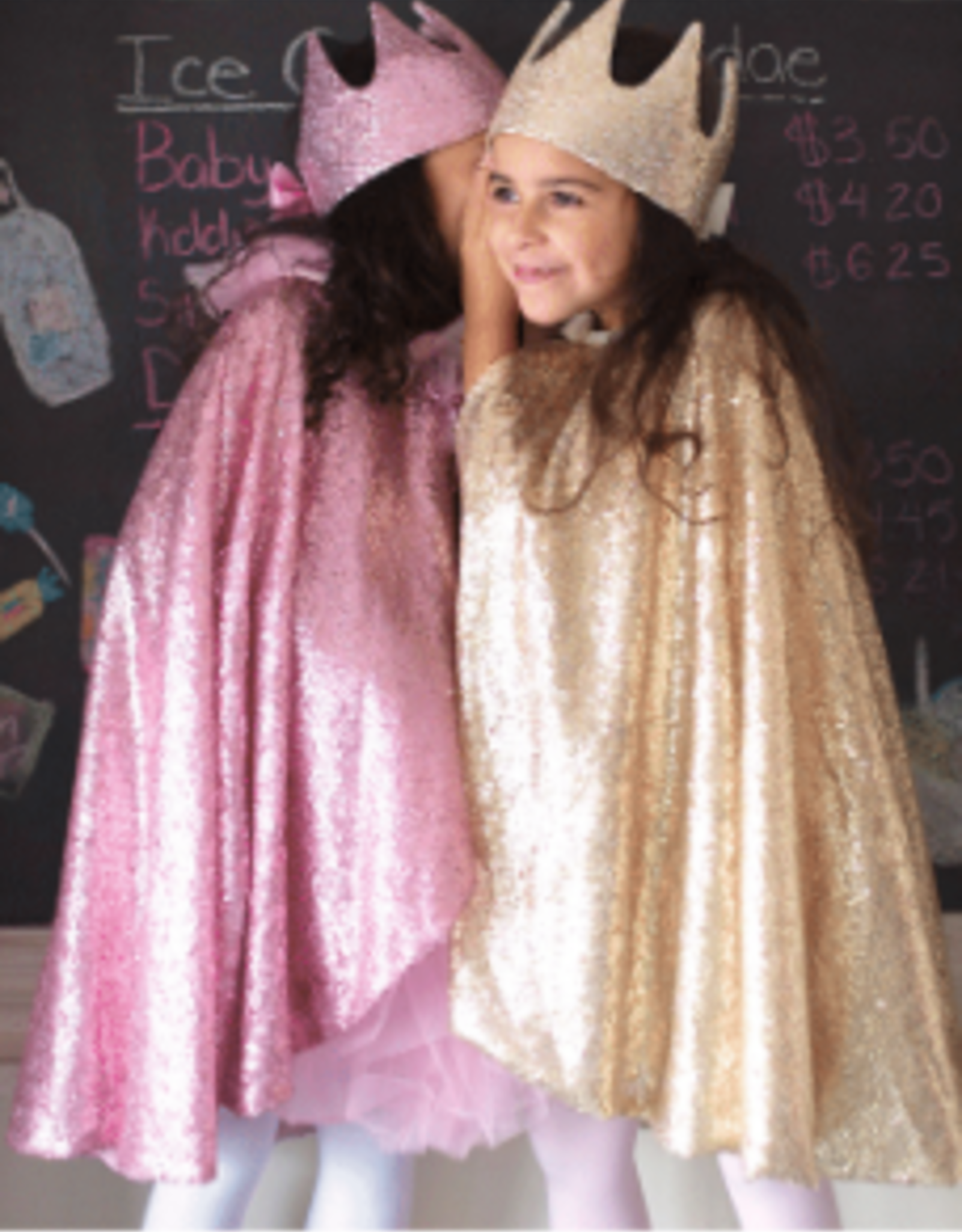 Precious Pink Sequins Cape, Size 5-6