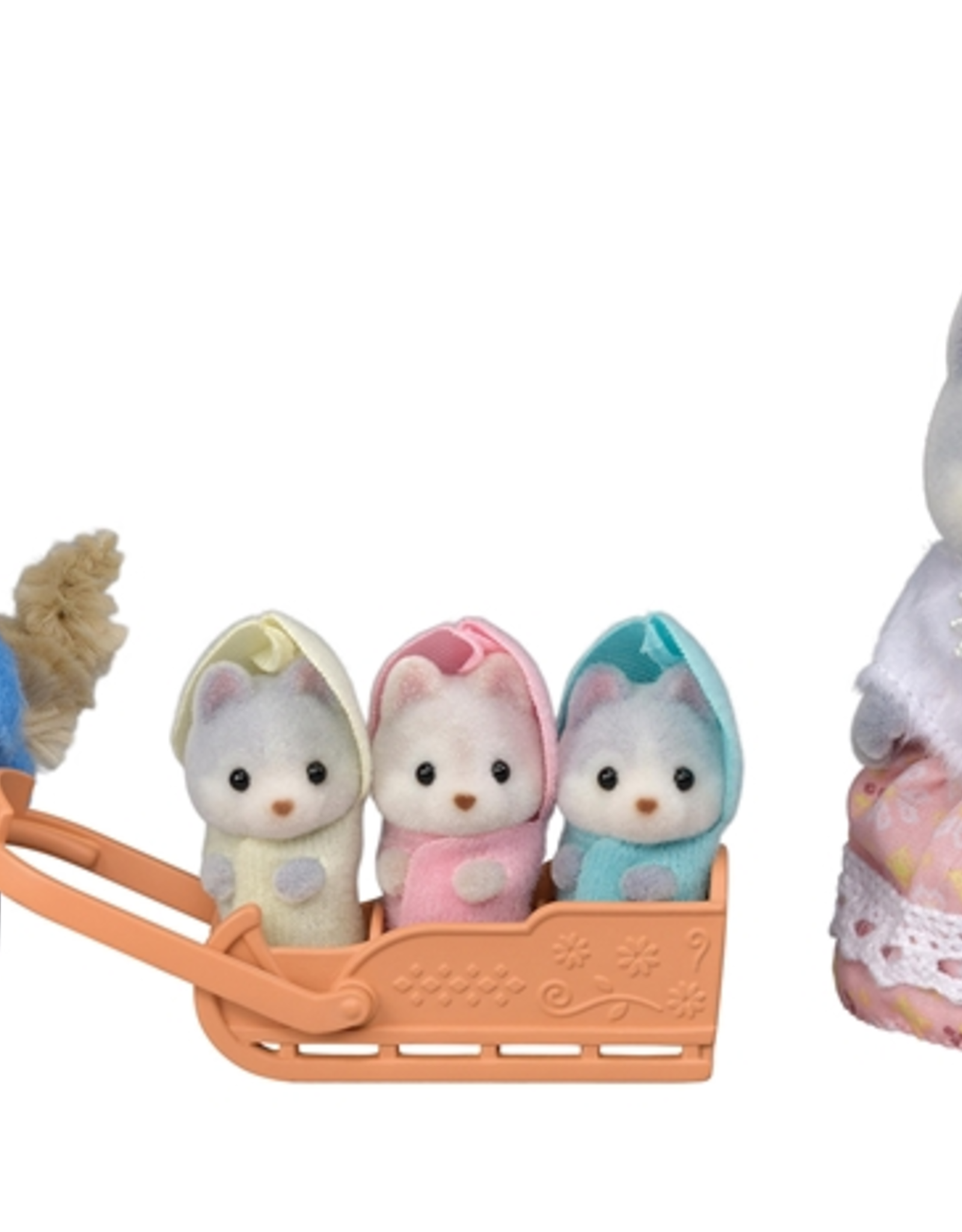 Sylvanian Families Doll Husky Baby / Calico Critters Mini Figure